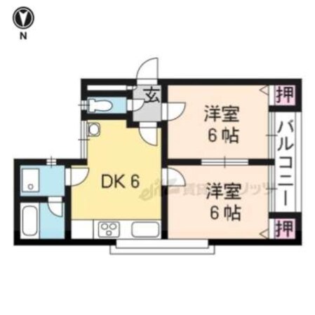 パルティールステージ・Ⅰの物件間取画像